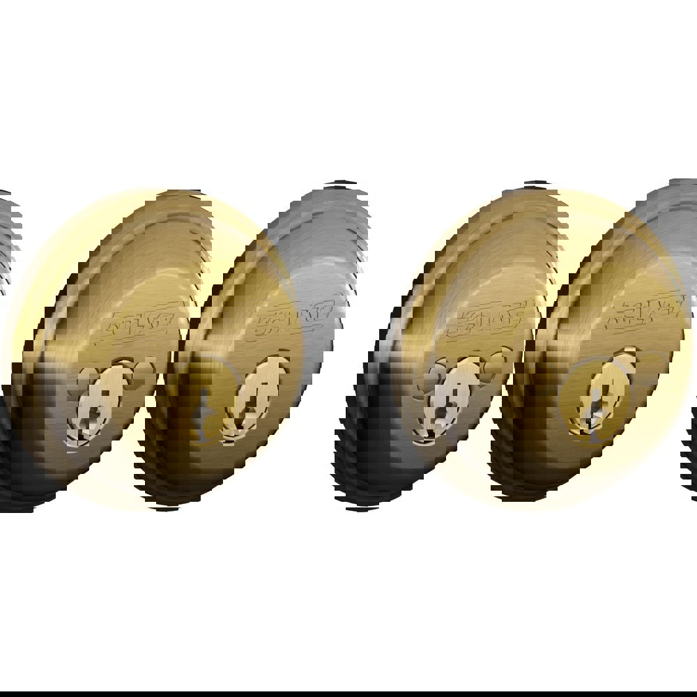 Deadbolts; Deadbolt Type: Deadbolt ; Lock Type: Double Cylinder ; Key Type: Schlage C ; Mount Type: Through Hole ; Material: Metal ; Minimum Door Thickness: 1.375in