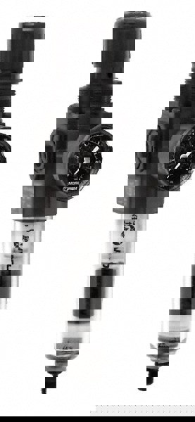 FRL Combination Unit: 1/4 NPT, Compact, 1 Pc Filter/Regulator with Pressure Gauge