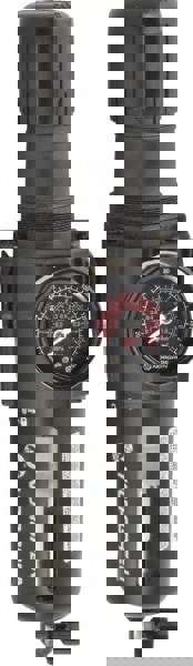 FRL Combination Unit: 1/2 NPT, Standard, 1 Pc Filter/Regulator with Pressure Gauge