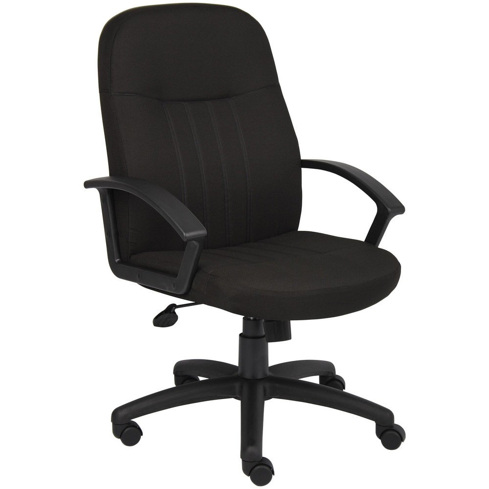 Task Chair: Crepe, Adjustable Height, Black