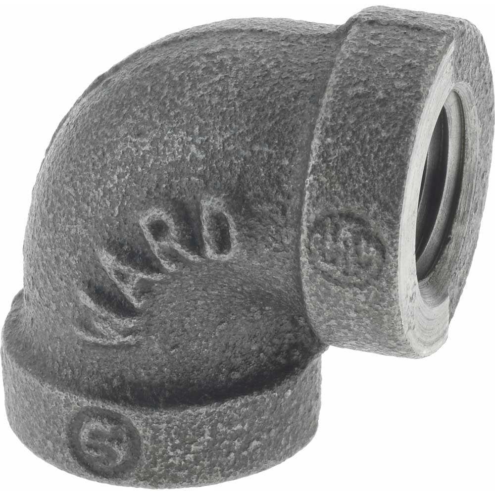 Black 90 &deg; Elbow & Reducing Elbow: 1/4