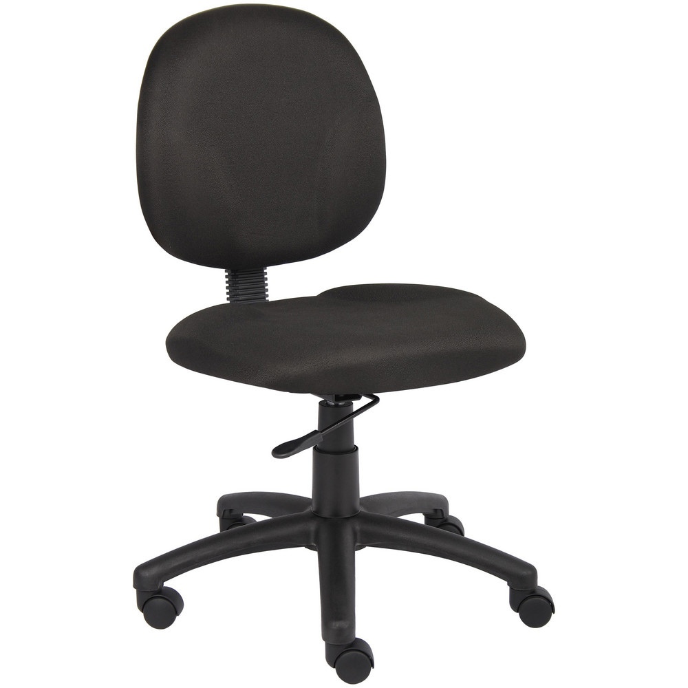 Task Chair: Crepe, Adjustable Height, Black