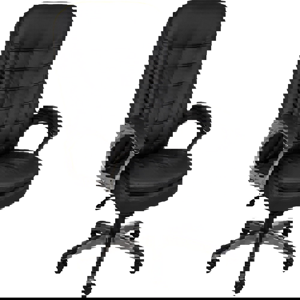 High Back Executive Chair Task Chair: Vinyl, 22-1/2