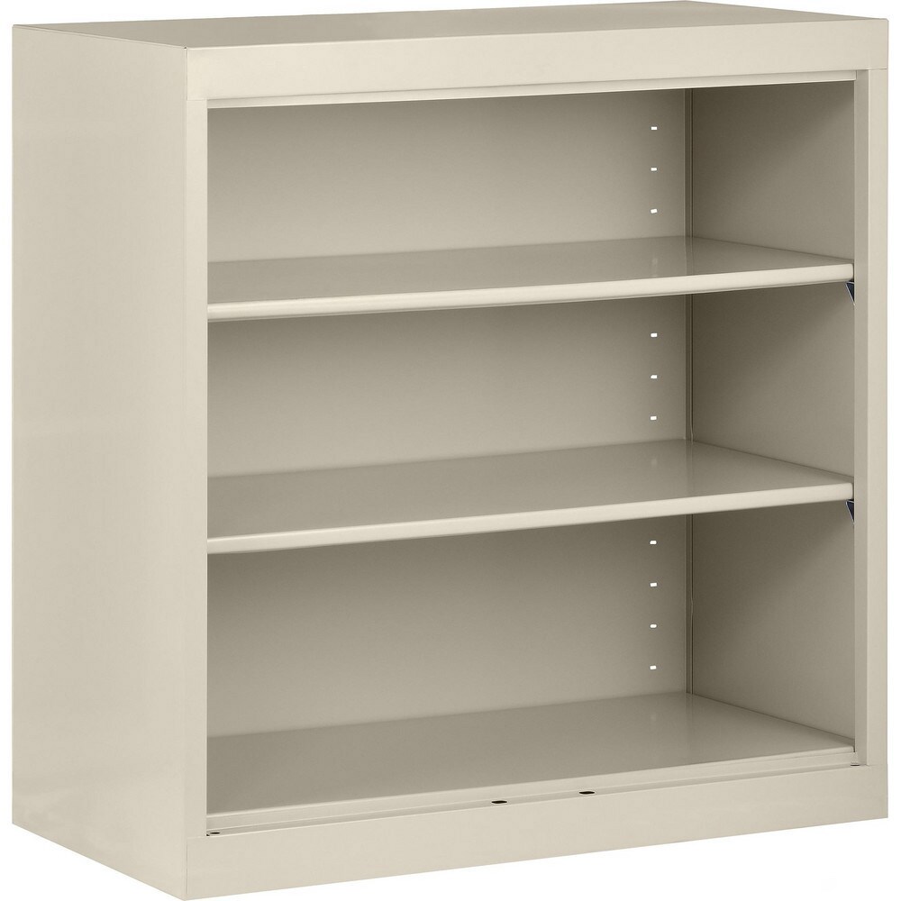 Bookcases; Overall Height: 36in ; Overall Width: 36 ; Overall Depth: 18 ; Material: Steel ; Color: Putty ; Shelf Weight Capacity: 200
