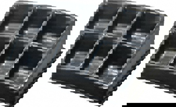 6 Compartment Black Small Parts Assembly Tray