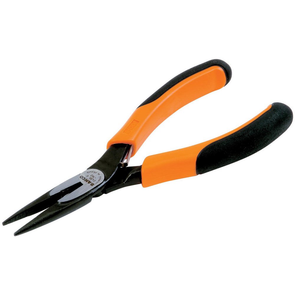 Long Nose Pliers; Pliers Type: Long Nose Pliers ; Jaw Texture: Serrated ; Jaw Length (Inch): 1-1/4 ; Jaw Width (Inch): 21/32 ; Jaw Bend: 0 ; Handle Type: Comfort Grip