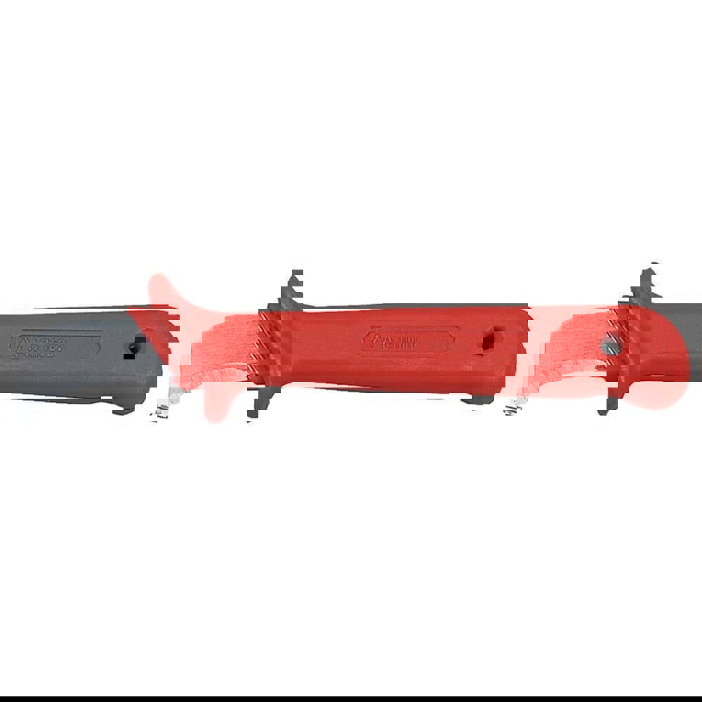 Fixed Blade Knives; Trade Type: Lineman's Insulated Skinning ; Blade Type: Bent ; Blade Material: Stainless Steel ; Handle Material: Plastic ; Blade Edge Type: Curved ; Number Of Blades: 1