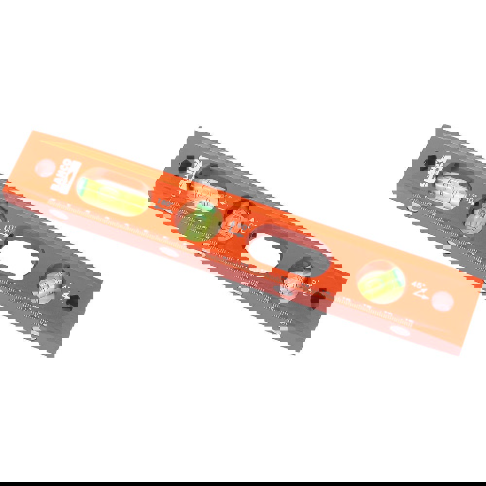 Box Beam, I-Beam & Torpedo Levels; Level Type: Torpedo ; Vial Style: Bubble ; Length (Inch): 9 ; Magnetic: No ; Accuracy: .5 ; Body Material: Aluminum