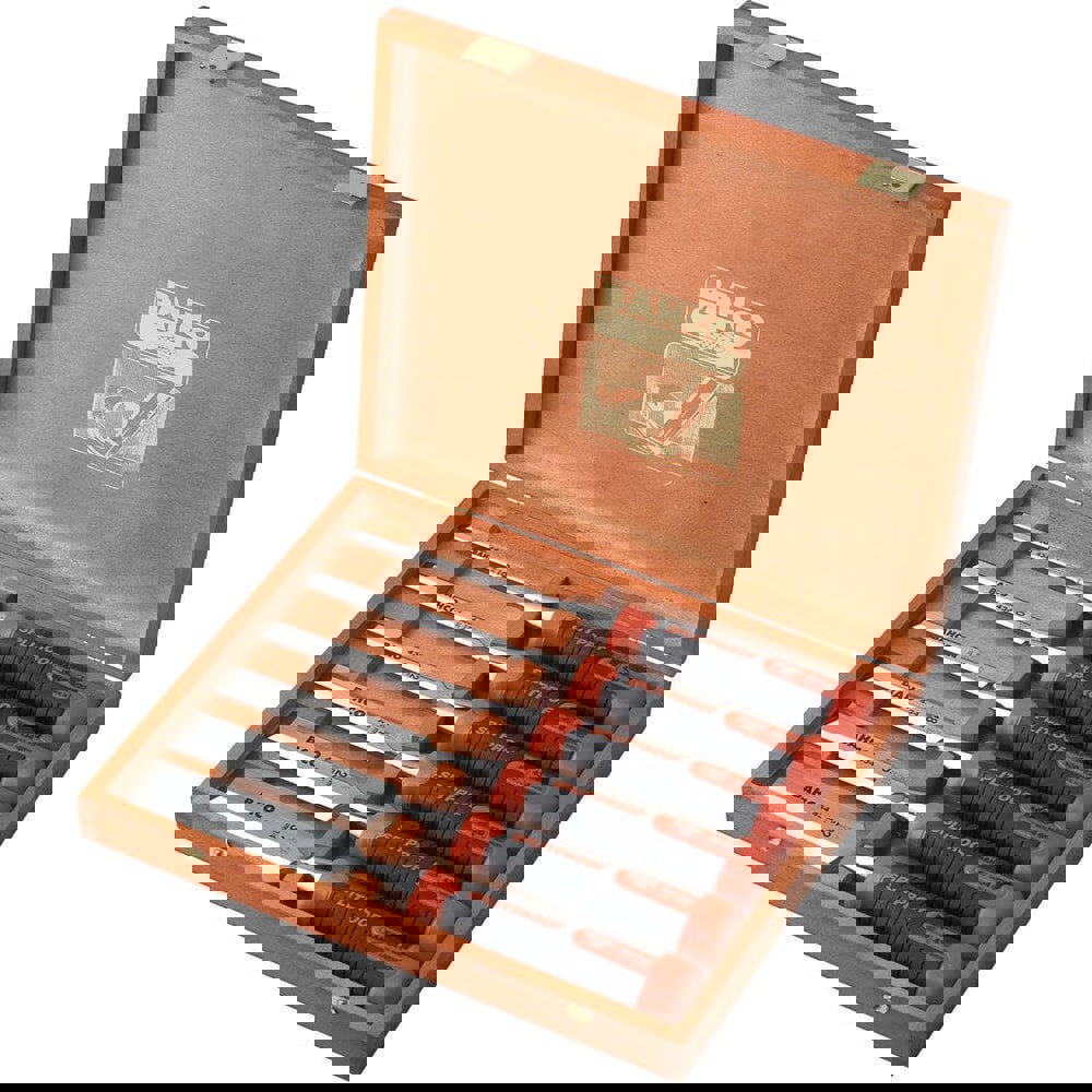 Chisel Sets; Set Type: Wood Chisel Set ; Body Material: Steel ; Handle Material: High-Impact Polypropylene; Polypropylene ; Container Type: Case ; Chisel Size: No ; Tethered: No