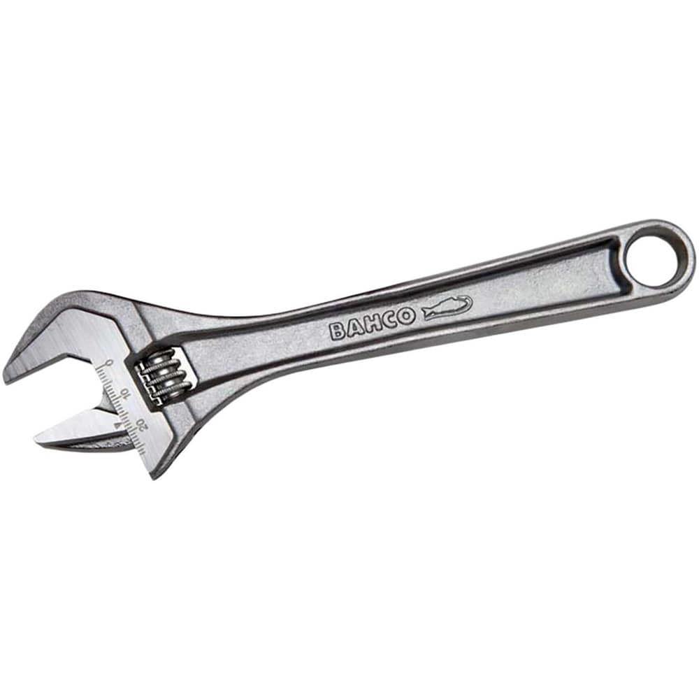 Adjustable Wrenches; Overall Length (Inch): 18 ; Finish: Chrome ; Measuring Scale: Yes ; Insulated: No ; Head Angle: 15.000 ; Tether Style: Tether Ready