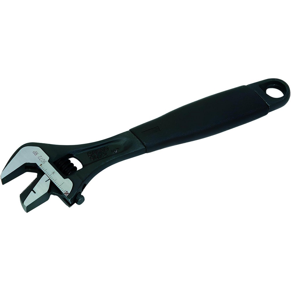 Adjustable Wrenches; Overall Length (Inch): 10 ; Finish: Black Phosphate ; Measuring Scale: Yes ; Insulated: No ; Reversing: Yes ; Head Angle: 15.000