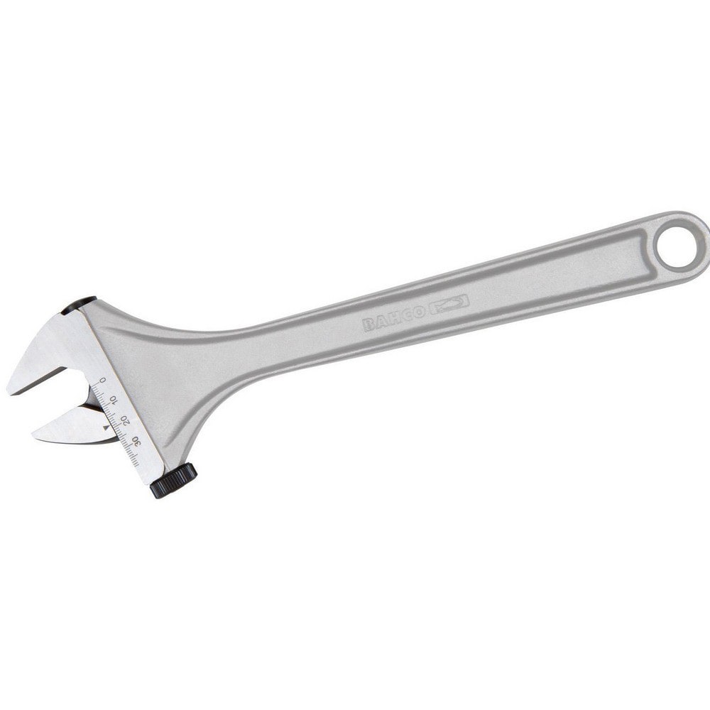 Adjustable Wrenches; Overall Length (Inch): 8 ; Finish: Chrome ; Handle Type: Contoured ; Measuring Scale: Yes ; Ratcheting: No ; Lockable: No