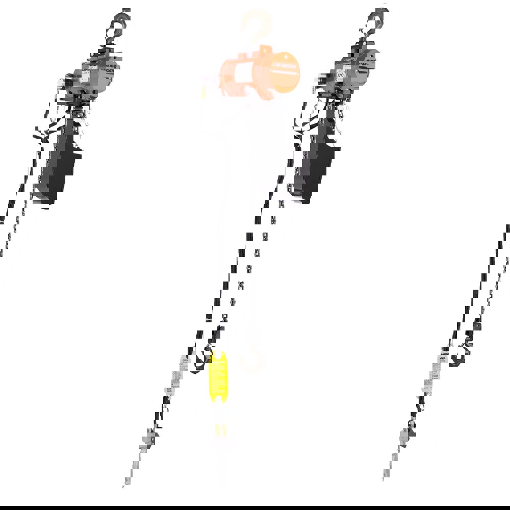 1/2 Ton Load Limit, 10' Max Height Hook Mount Air Hoist