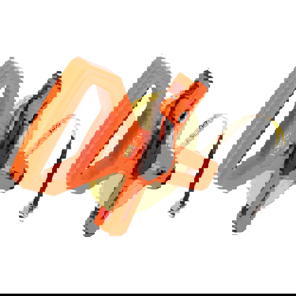 Tape Measures; Length Ft.: 328.000 ; Graduation (Inch): 1/16 ; Graduation (Feet): 1/16 ; Blade Material: Fiberglass ; Standout Length (Feet): 328.00 ; Case Type: Open