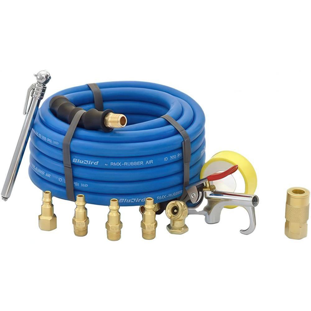 Air & Multi-Purpose Hose; Hose Type: Multipurpose Air Hose ; Length Ft. (Feet): 25 ; Type: Rubber Air Hose ; Color: Blue ; Material: EPDM ; Inside Diameter (Inch): 3/8
