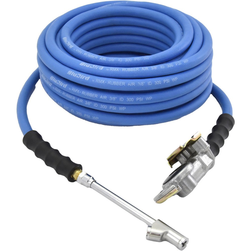 Air & Multi-Purpose Hose; Hose Type: Multipurpose Air Hose ; Length Ft. (Feet): 50 ; Type: Rubber Air Hose ; Color: Blue ; Material: EPDM ; Inside Diameter (Inch): 3/8