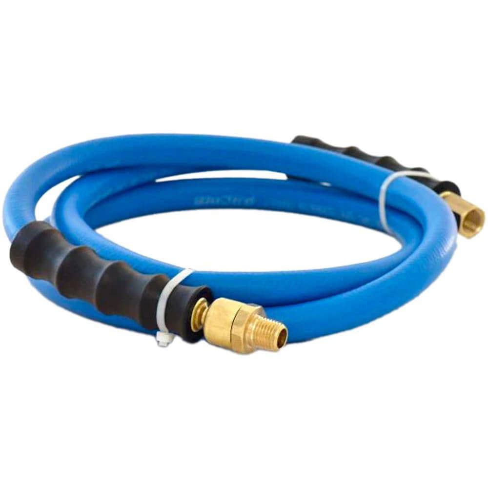 Air & Multi-Purpose Hose; Hose Type: Lead-in Whip Hose ; Length Ft. (Feet): 3 ; Type: Rubber Air Hose ; Color: Blue ; Material: EPDM ; Inside Diameter (Inch): 1/2