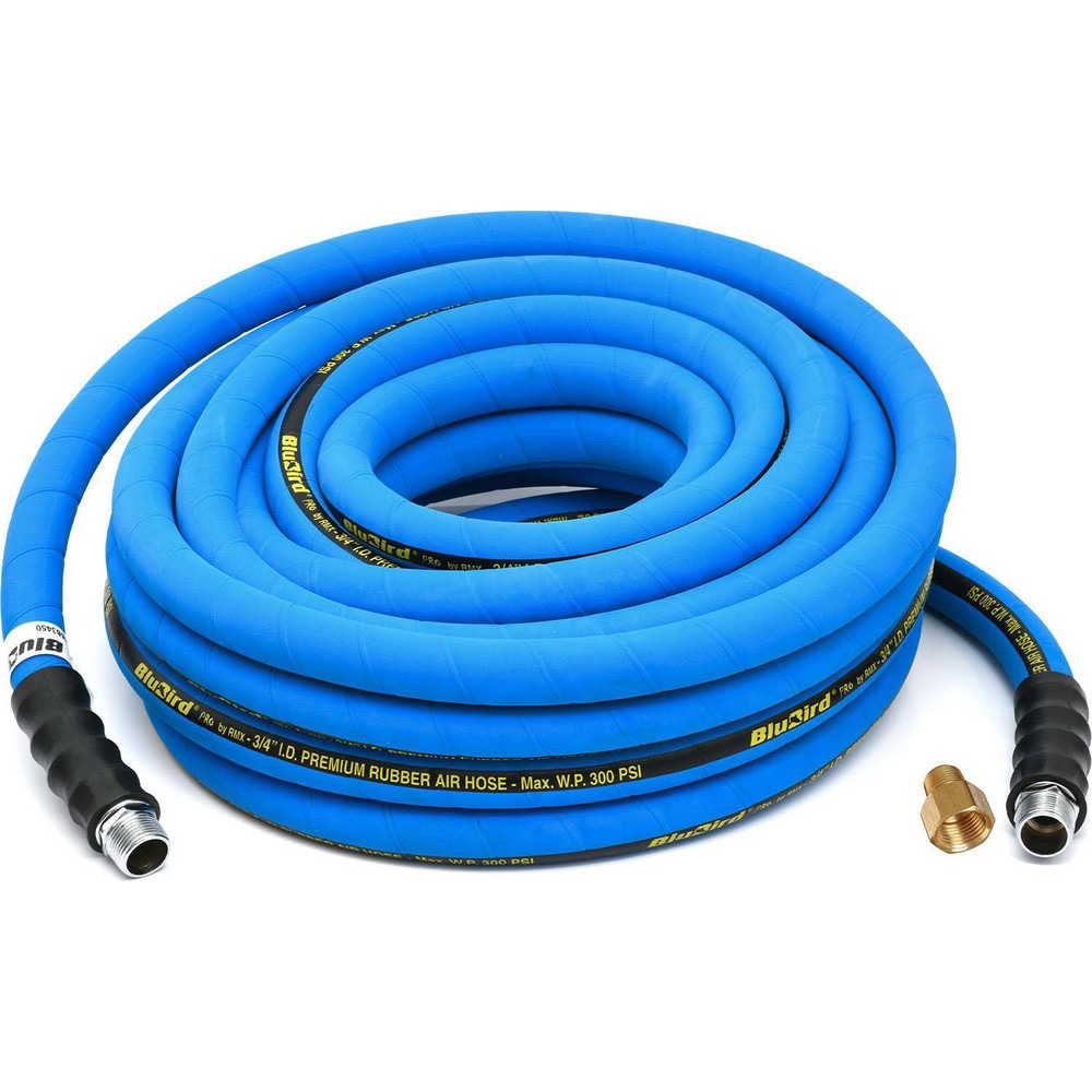 Air & Multi-Purpose Hose; Hose Type: Multipurpose Air Hose ; Length Ft. (Feet): 100 ; Type: Rubber Air Hose ; Color: Blue ; Material: Rubber ; Inside Diameter (Inch): 3/4
