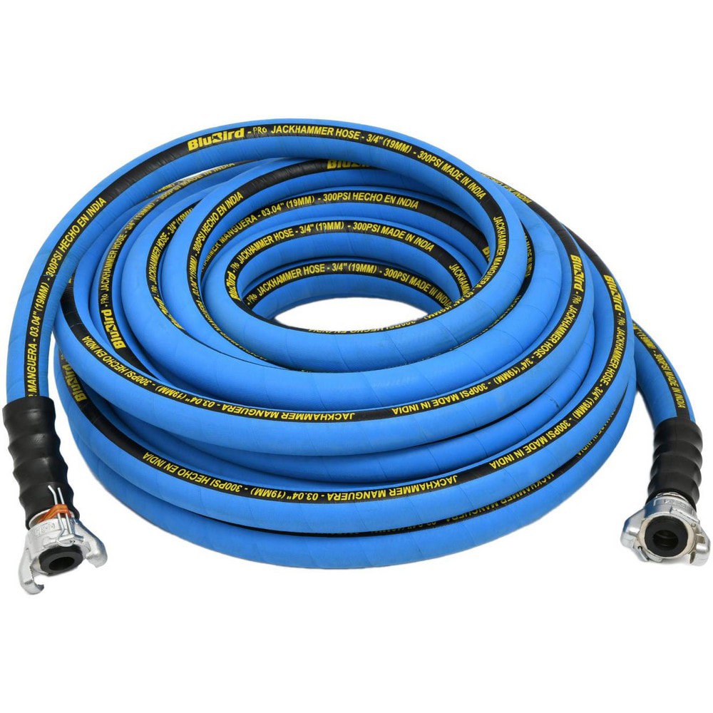 Air & Multi-Purpose Hose; Hose Type: Jackhammer Hose ; Length Ft. (Feet): 100 ; Type: Rubber Air Hose ; Color: Blue ; Material: Rubber ; Inside Diameter (Inch): 3/4