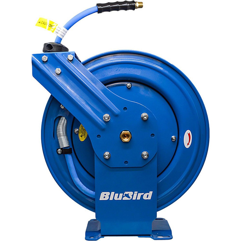 Hose Reels; Drive Type: Auto-Retractable ; Reel Type: Open ; Hose Length (Feet): 50.00 ; Hose Inside Diameter (Inch): 3/4 ; Maximum Working Pressure (Psi - 3 Decimals): 300.000 ; Application: Air Hose