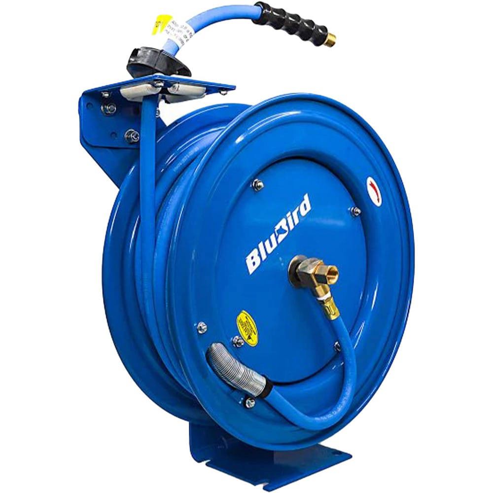 Hose Reels; Drive Type: Auto-Retractable ; Reel Type: Open ; Hose Length (Feet): 25.00 ; Hose Inside Diameter (Inch): 1/2 ; Maximum Working Pressure (Psi - 3 Decimals): 300.000 ; Application: Air Hose
