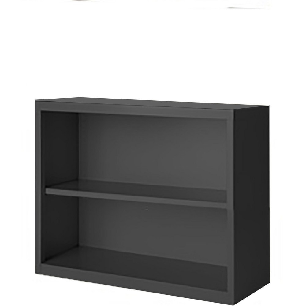Bookcases; Overall Height: 30 ; Overall Width: 36 ; Overall Depth: 13 ; Material: Steel ; Color: Charcoal ; Shelf Weight Capacity: 160