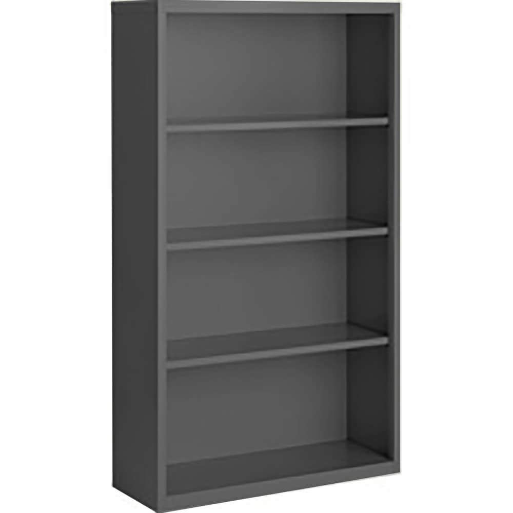 Bookcases; Overall Height: 60 ; Overall Width: 36 ; Overall Depth: 13 ; Material: Steel ; Color: Leaf Green ; Shelf Weight Capacity: 160