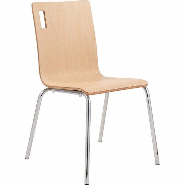 Stacking Chairs; Type: Stack Chairs w/o Arms; No; Chair Type: Stack Chairs w/o Arms; Seating Area Material: Plywood; Arms Included: No; Color: Natural; Frame Color: Chrome; Seat Color: Natural Blue; Frame Color: Chrome; Width (Inch): 21-1/2; Depth (Inch):