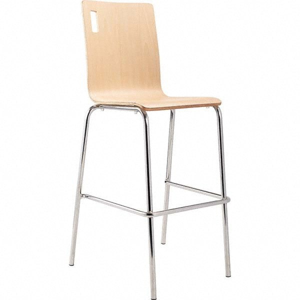 Stationary Stools; Type: Stool with Back; Base Type: Standard; Overall Height: 46-1/2 in; Overall Height (Inch): 46-1/2; 46-1/2 in; Seat Material: Plywood; Seat Shape: Square; Shipping Weight (Lb.): 20.000; Seat Type: Square; Fractional Height: 46-1/2 in;