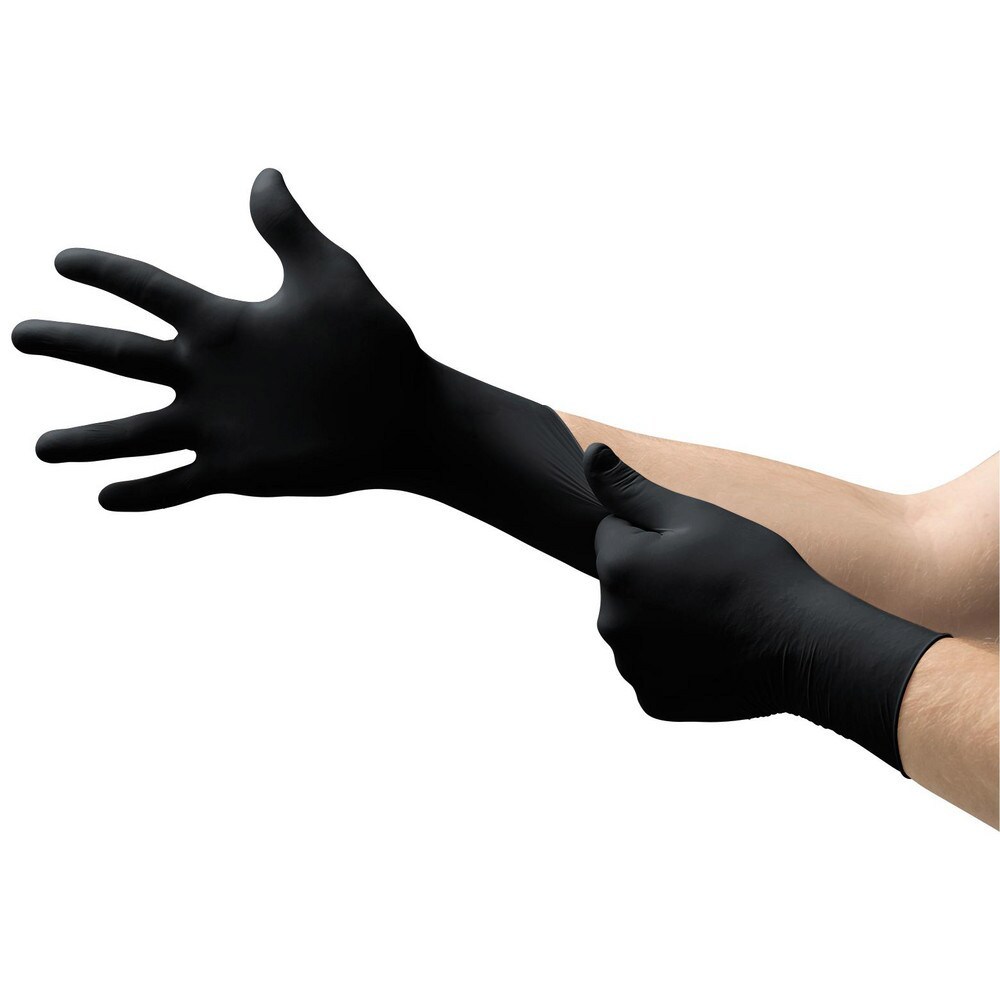 Disposable Glove: Series Microflex Microflex Black Dragon BD-100N, Size 2X-Large, 5.5 mil, Nitrile Coated, Nitrile, General Purpose Grade, Powder-Free, No