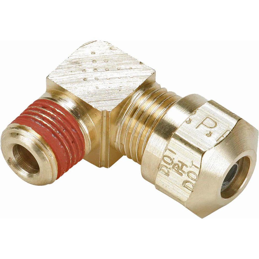 Compression Tube Male Elbow: 1/4