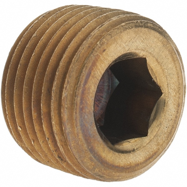 Industrial Pipe Hollow Hex Plug: 3/8