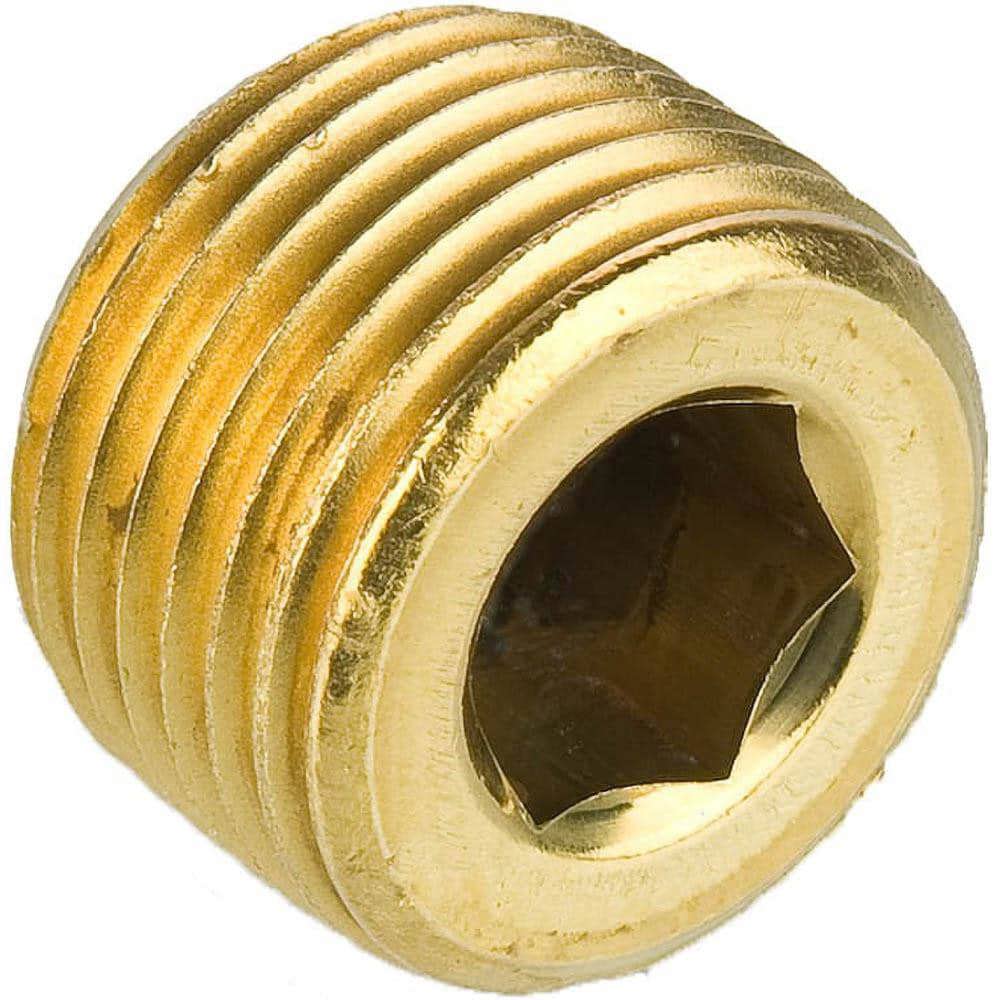 Industrial Pipe Hollow Hex Plug: 1/2