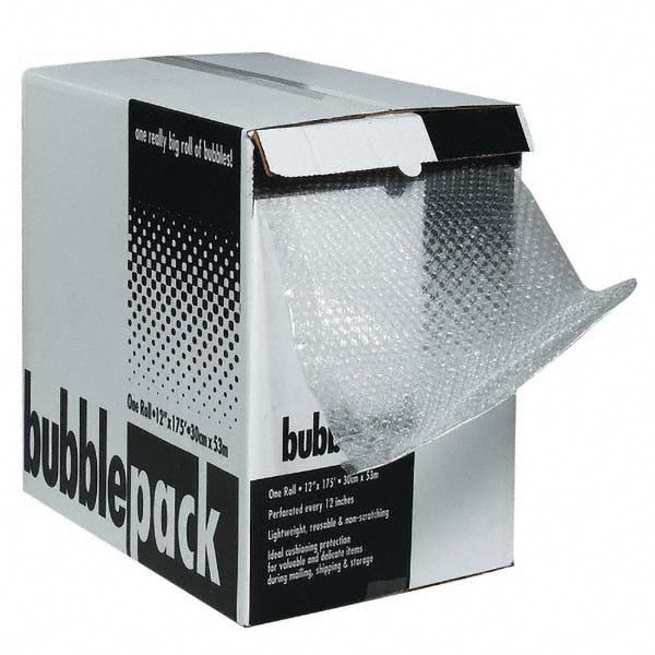 Bubble Roll & Foam Wrap; Air Pillow Style: Bubble Roll ; Package Type: Roll ; Overall Length (Feet): 50 ; Overall Width (Inch): 12 ; Overall Length: 50ft ; Overall Width: 12in