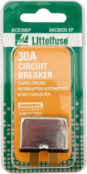 Circuit Breakers; Circuit Breaker Type: Specialty OEM ; Amperage: 30 ; Mount Type: Panel ; Standards: SAE J553C ; UNSPSC Code: 39121603