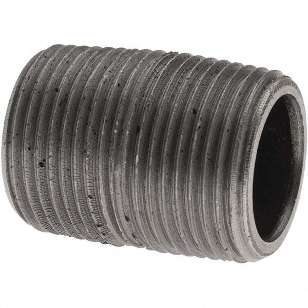 Black Pipe Nipple: 3/4