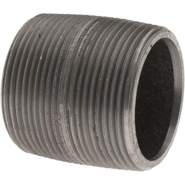 Black Pipe Nipple: 1-1/2