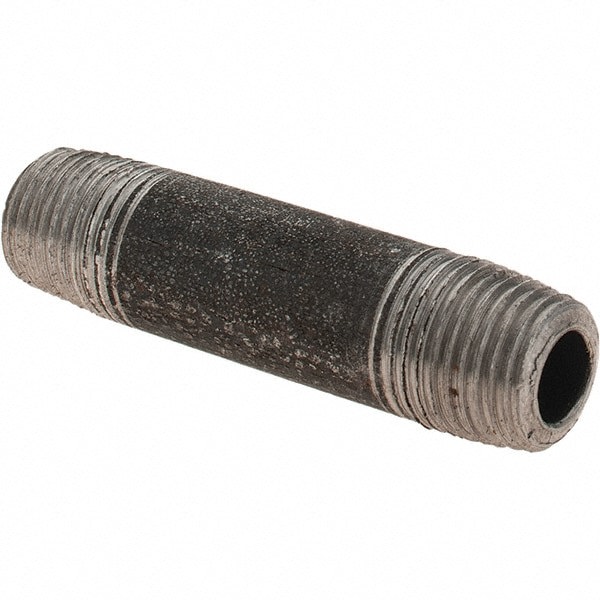 Black Pipe Nipple: 1/8
