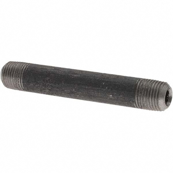 Black Pipe Nipple: 1/8