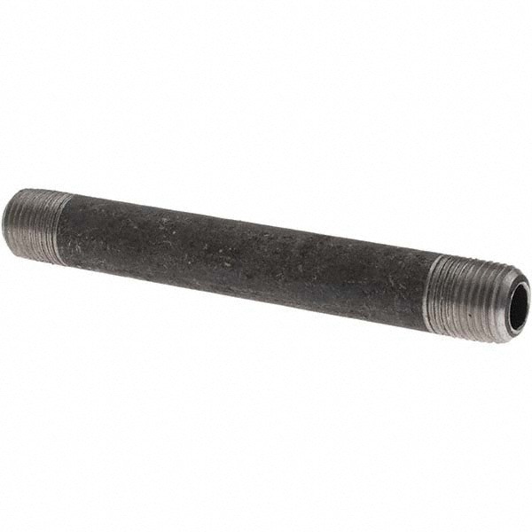 Black Pipe Nipple: 1/8