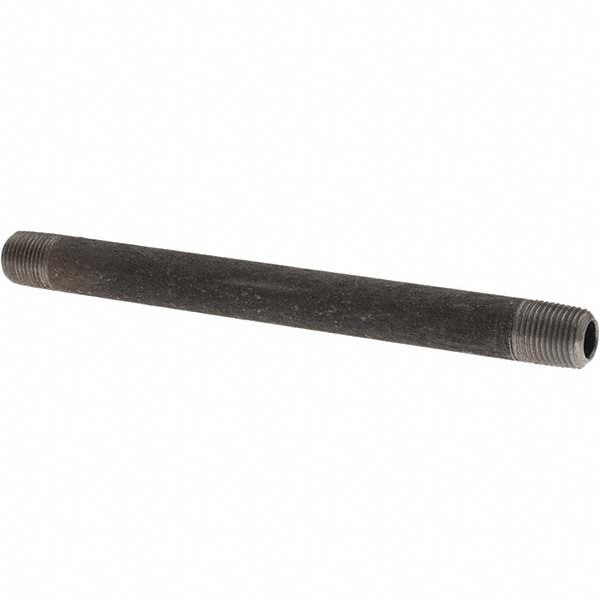 Black Pipe Nipple: 1/8