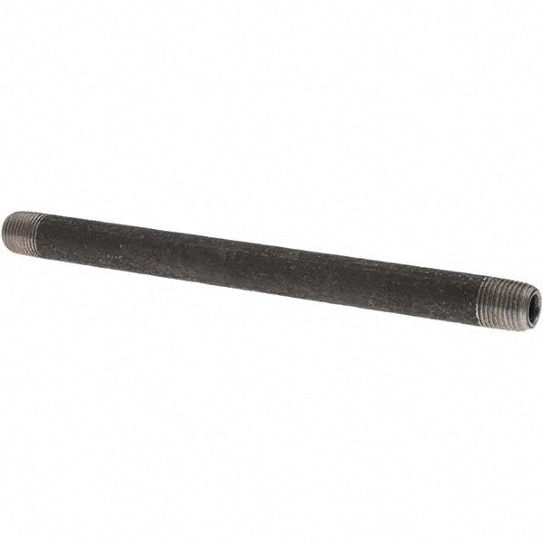 Black Pipe Nipple: 1/8