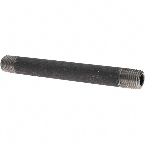 Black Pipe Nipple: 1/4