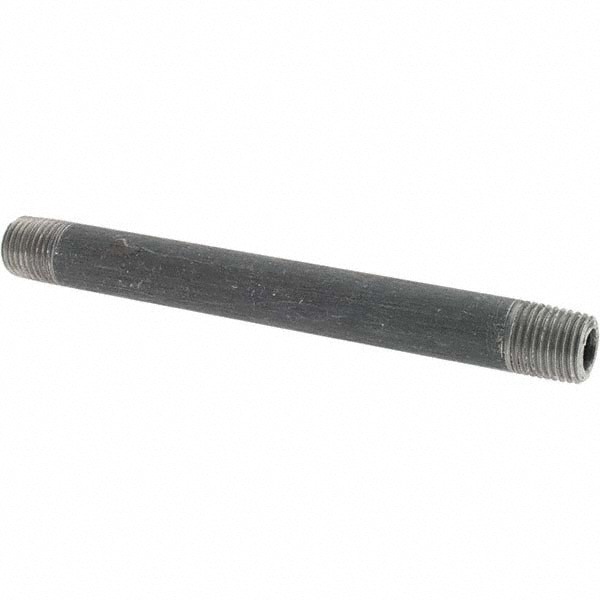 Black Pipe Nipple: 1/4