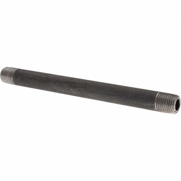 Black Pipe Nipple: 1/4