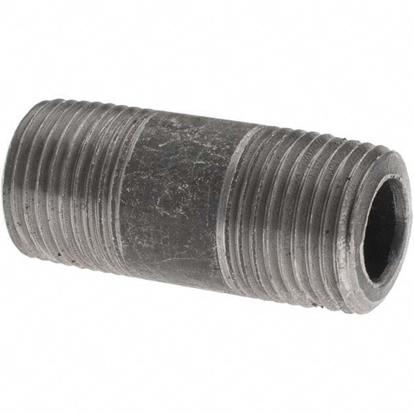 Black Pipe Nipple: 3/8