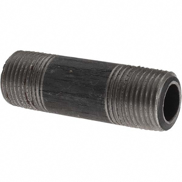 Black Pipe Nipple: 3/8