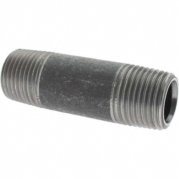 Black Pipe Nipple: 1/2