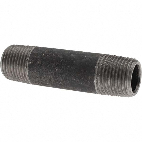 Black Pipe Nipple: 1/2