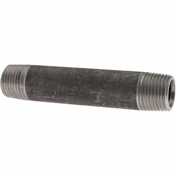 Black Pipe Nipple: 1/2